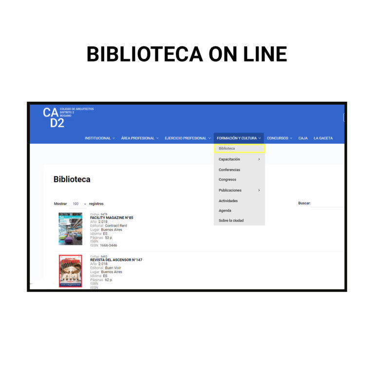 BIBLIOTECA ON LINE