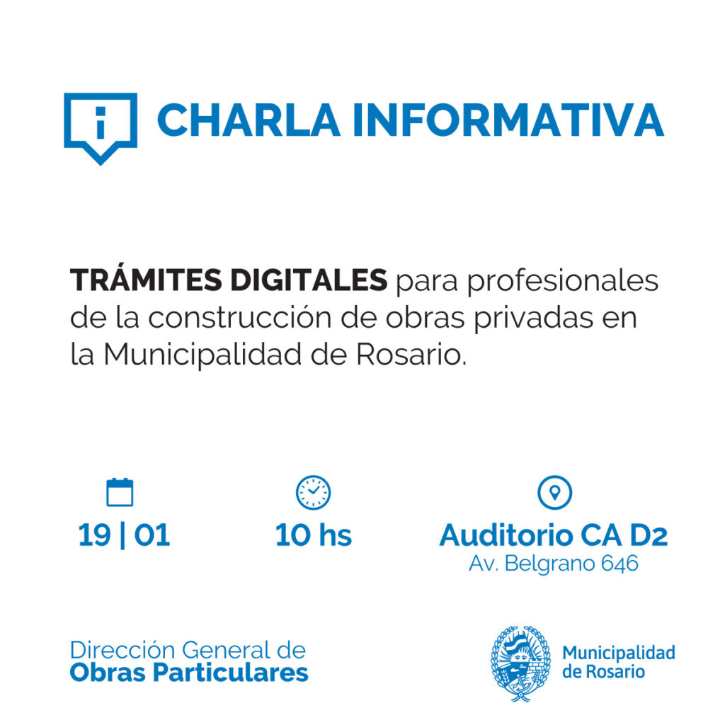 Charla informativa sobre trámites digitales en la Municipalidad de Rosario