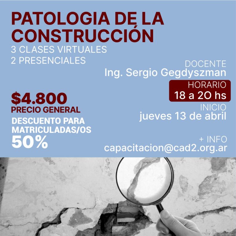 PATOLOGIA DE LA CONSTRUCCIÓN