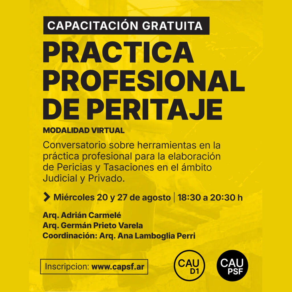 Práctica profesional para Pericias y Tasaciones