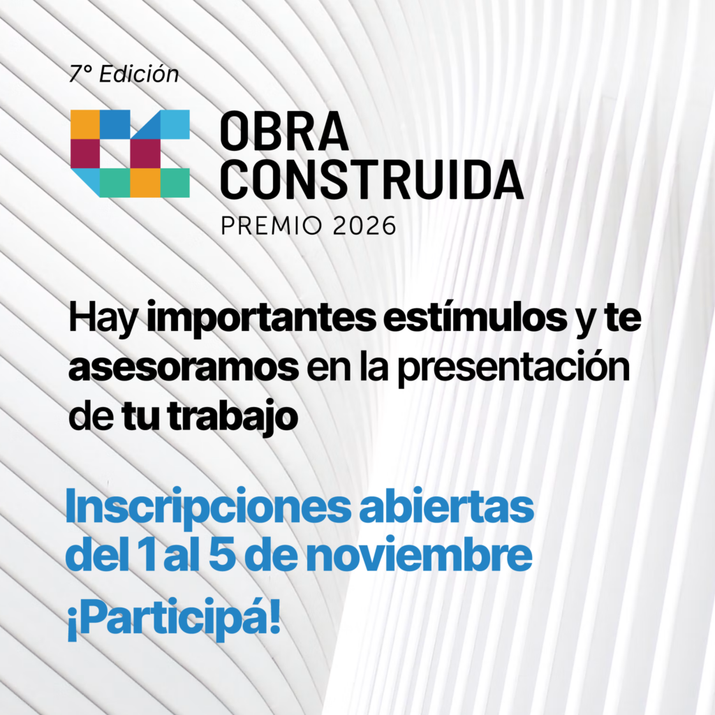 PREMIO OBRA CONSTRUIDA 2026