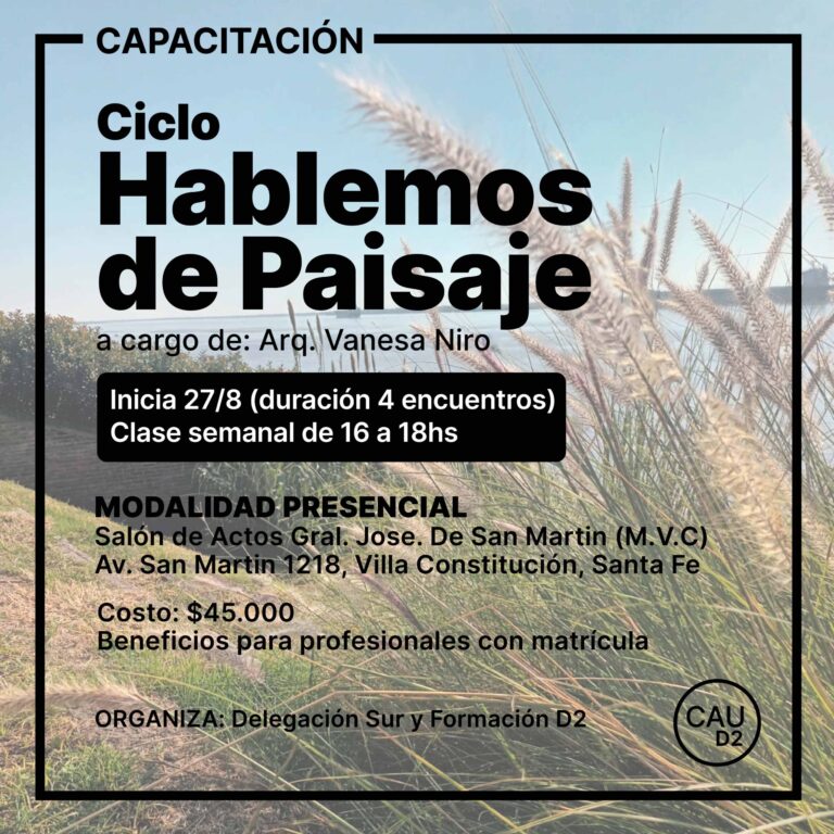CICLO HABLEMOS DE PAISAJE