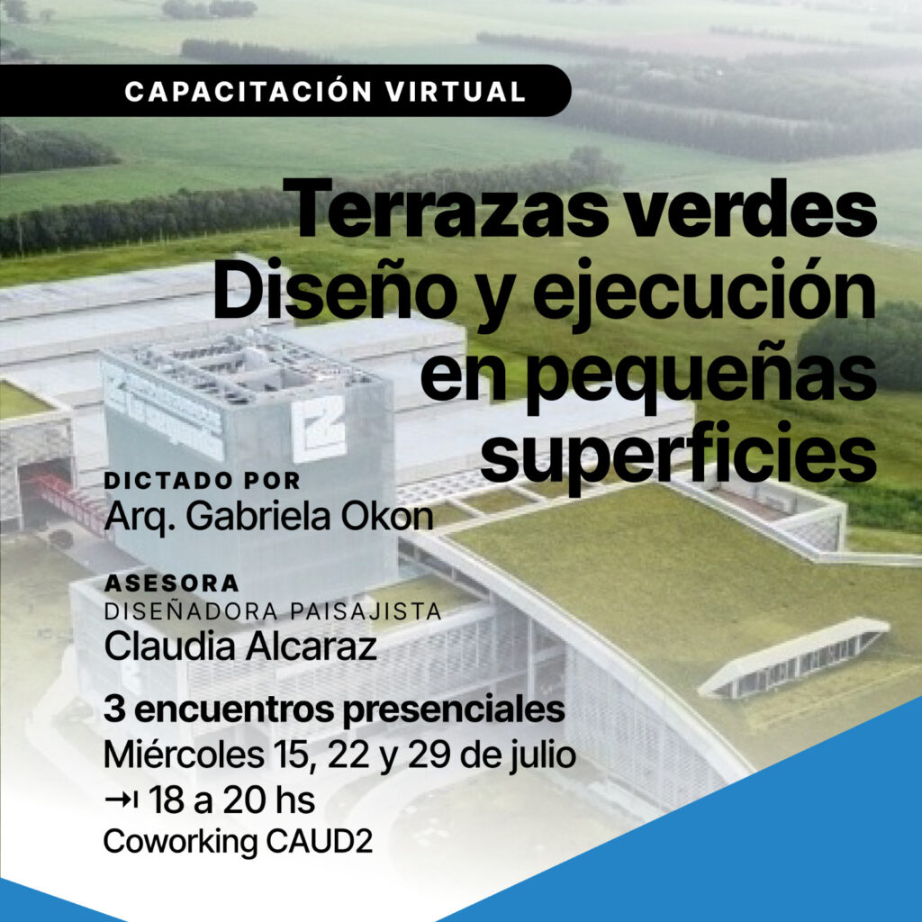 CAPACITACIÓN SOBRE TERRAZAS VERDES -Diseño y ejecución en pequeñas superficies