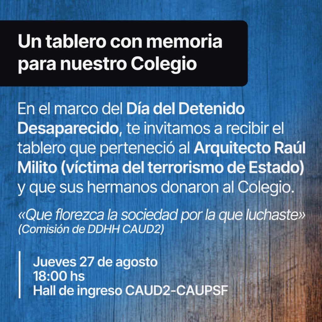 Un tablero con memoria para nuestro Colegio
