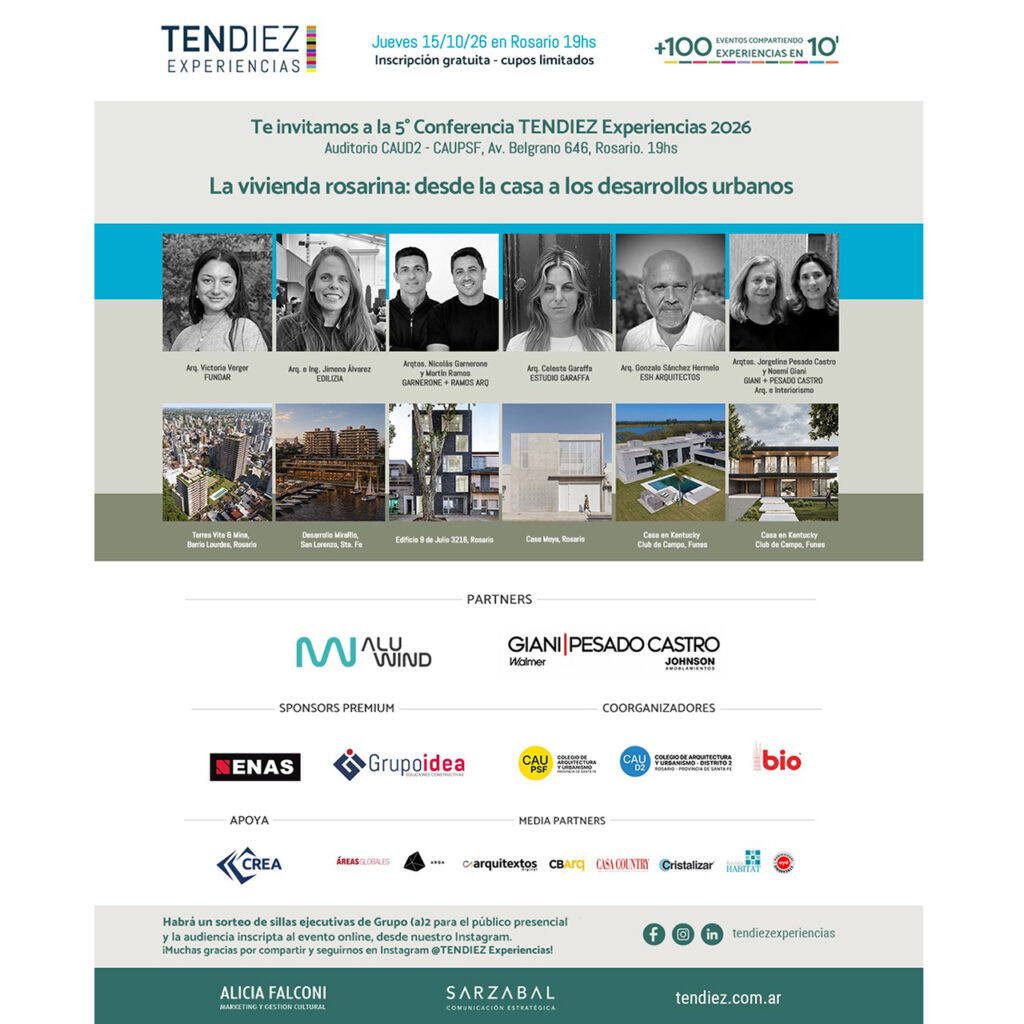 INVITACIÓN: TENDIEZ Experiencias en Rosario